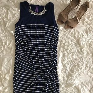 Gorgeous nautical maternity tank dress